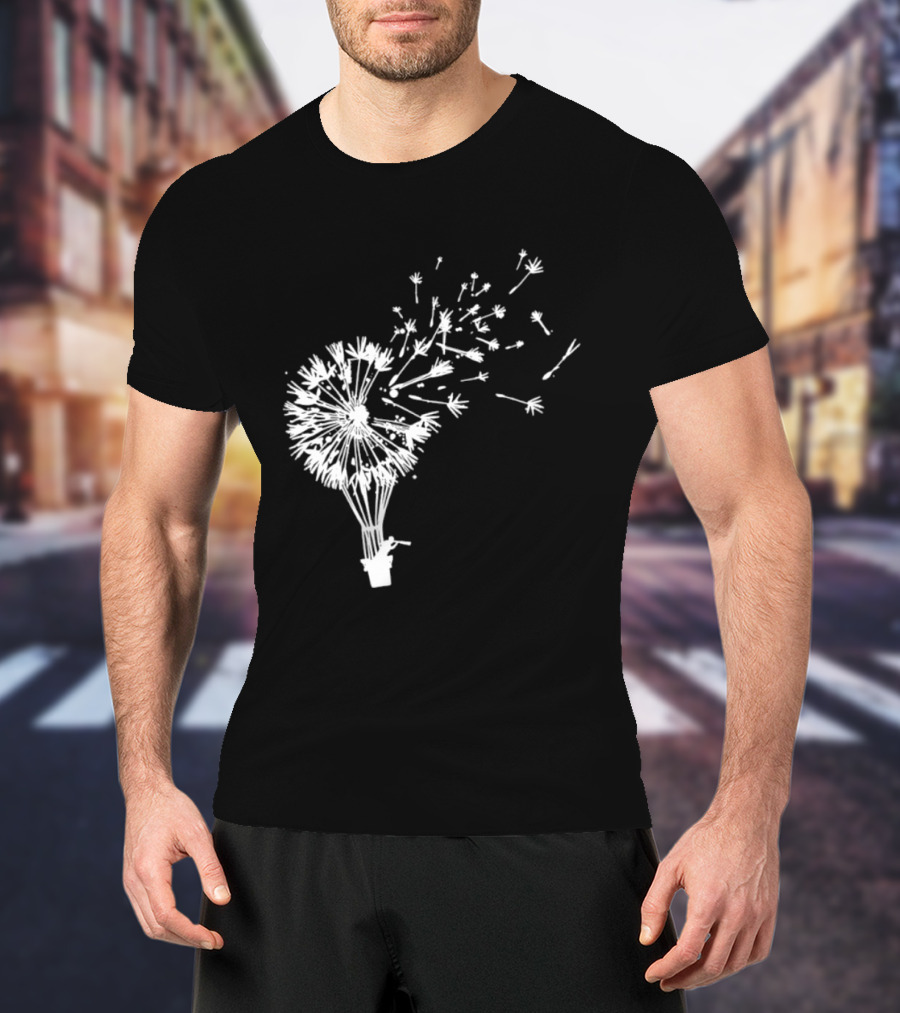 Flower Power Dandelion Fly Away Freedom Nature T-Shirt