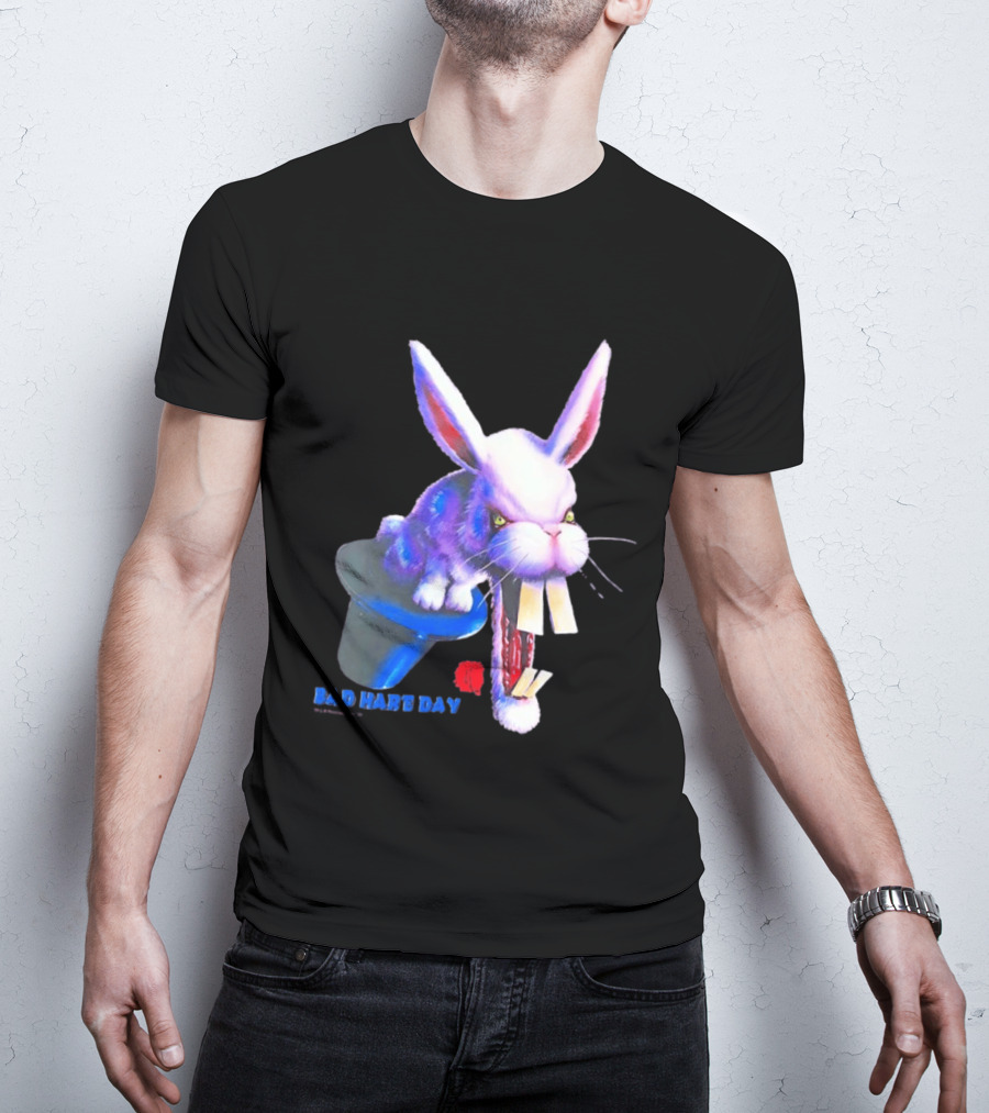 Goosebumps Bad Hare Day Evil Rabbit In Hat T-Shirt