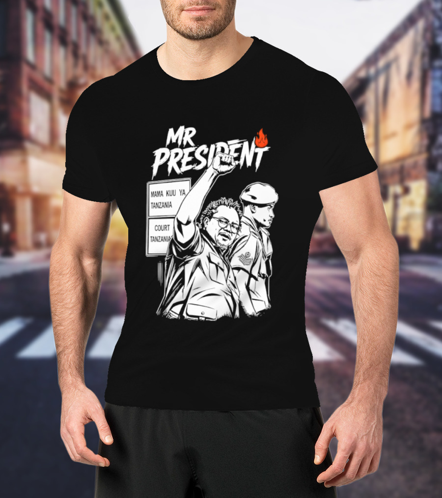 Mr President Mama Kuu Ya Tanzania Court Flame T-Shirt