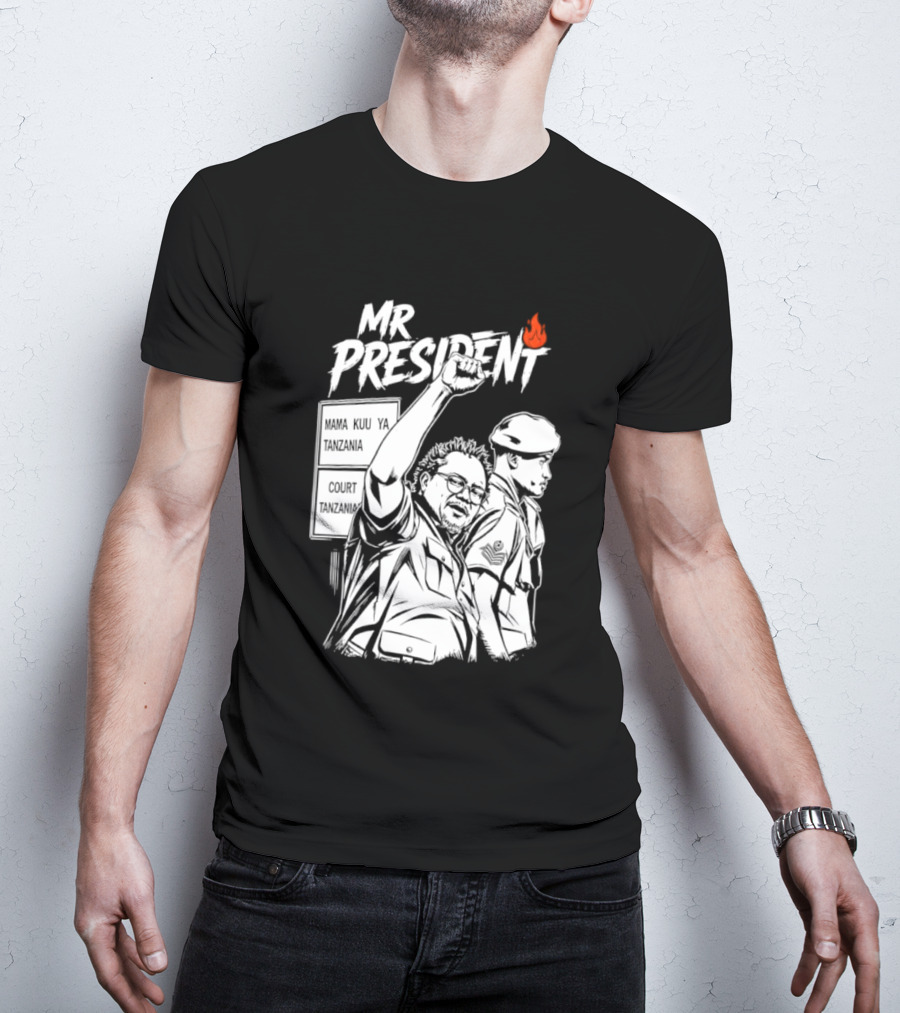Mr President Mama Kuu Ya Tanzania Court Flame T-Shirt