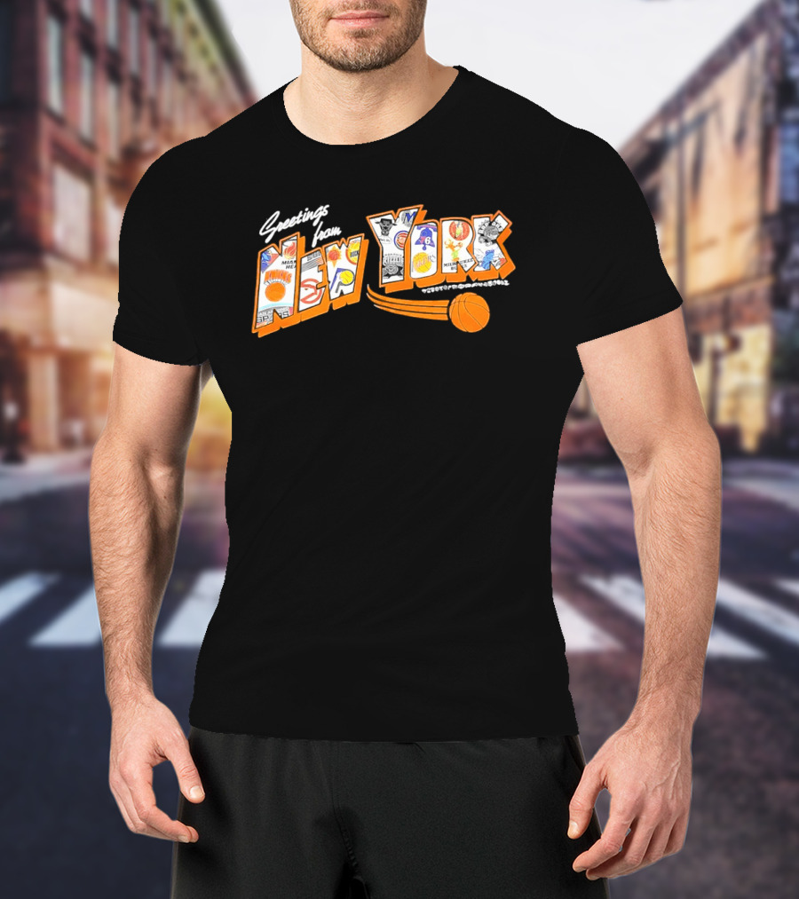 Greetings From New York Basketball NBA Teams 2026 Season T-Shirt