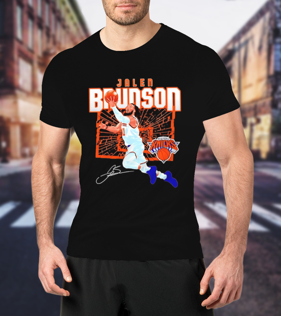 Jalen Brunson New York Knicks Breaking Barriers 2026 Season Explosion T-Shirt