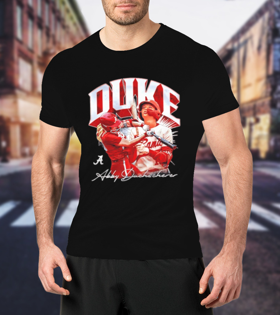 A Abby Duchscherer Alabama Crimson Tide Softball Duke T-Shirt