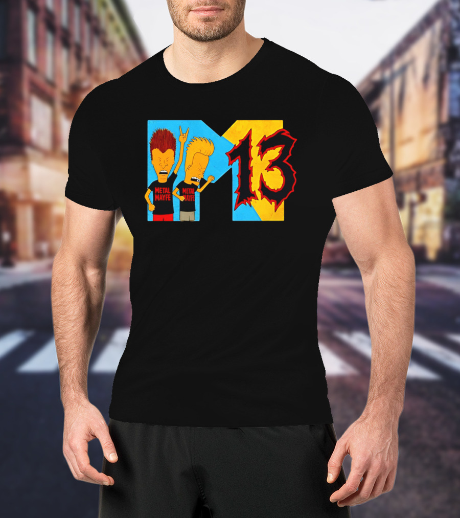 Metal Mayhem Beavis And Butt Head Rock Out 13 T-Shirt