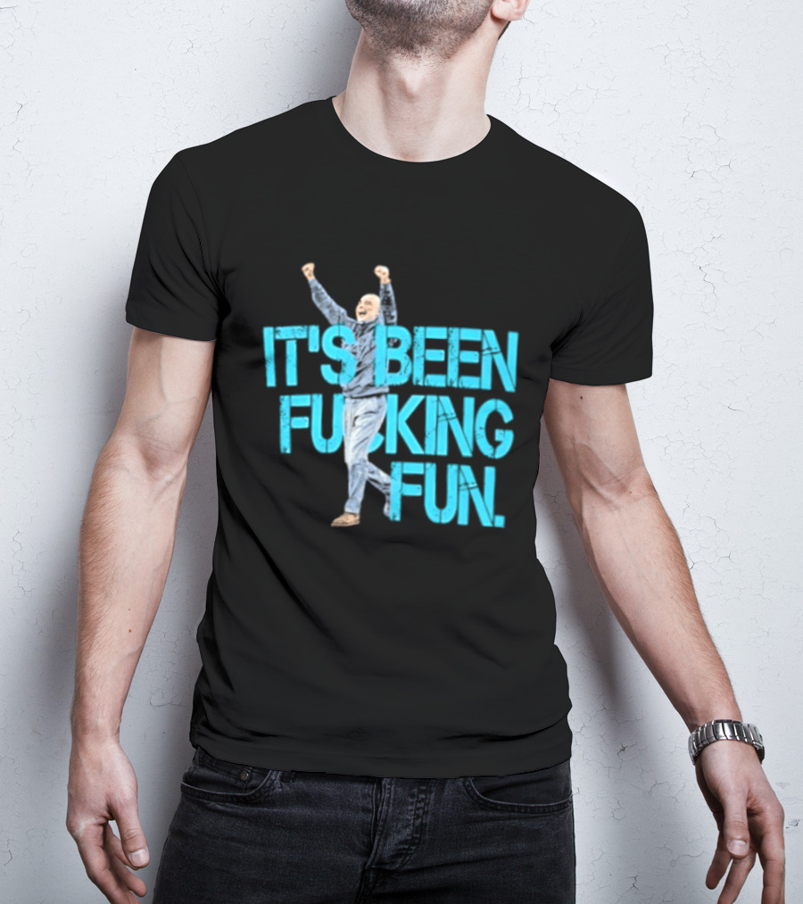 Pep Guardiola Manchester City It's Been Fucking Fun Celebration T-Shirt
