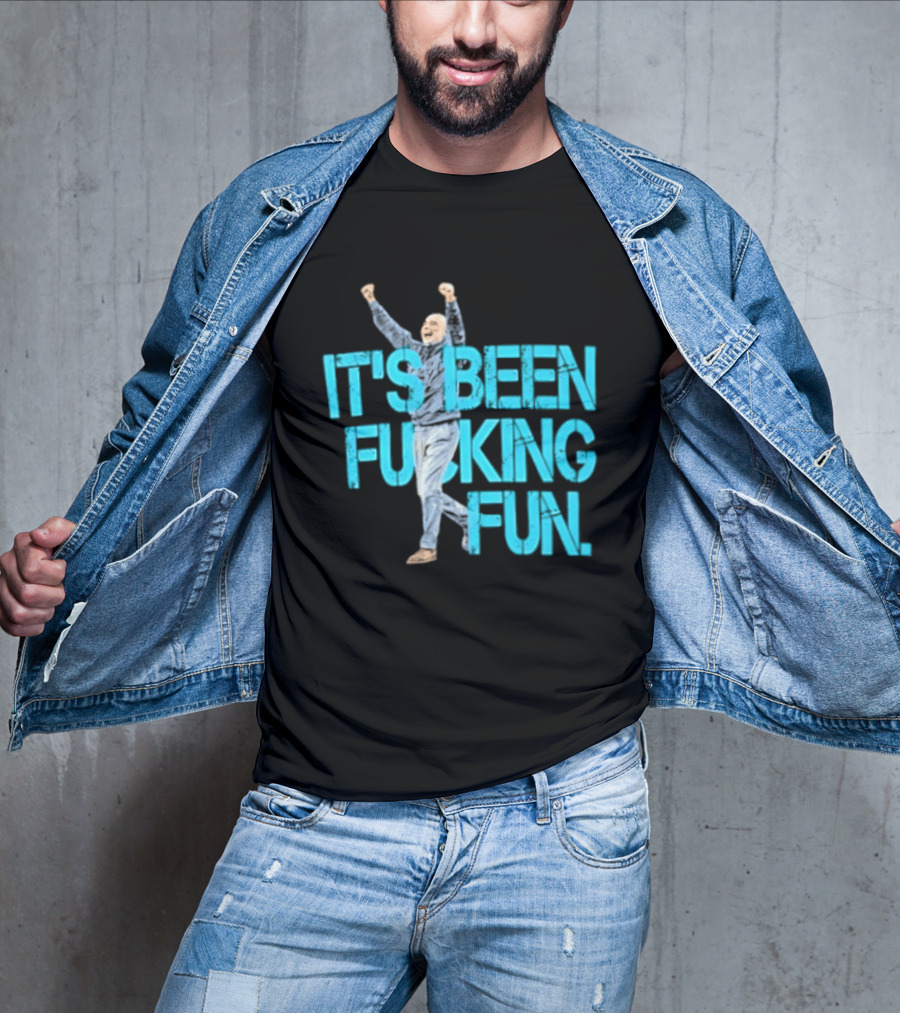 Pep Guardiola Manchester City It's Been Fucking Fun Celebration T-Shirt