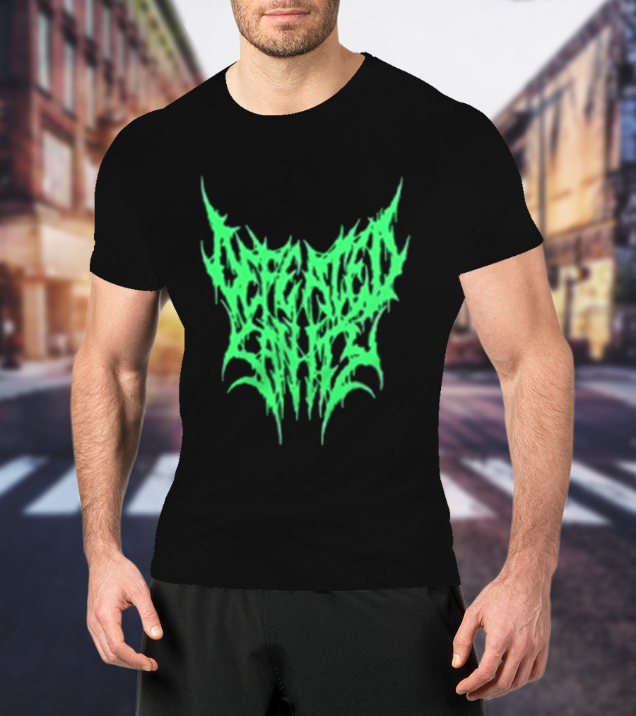 Reality Fade Defeated Sanity Electric Green Dripping T-Shirt