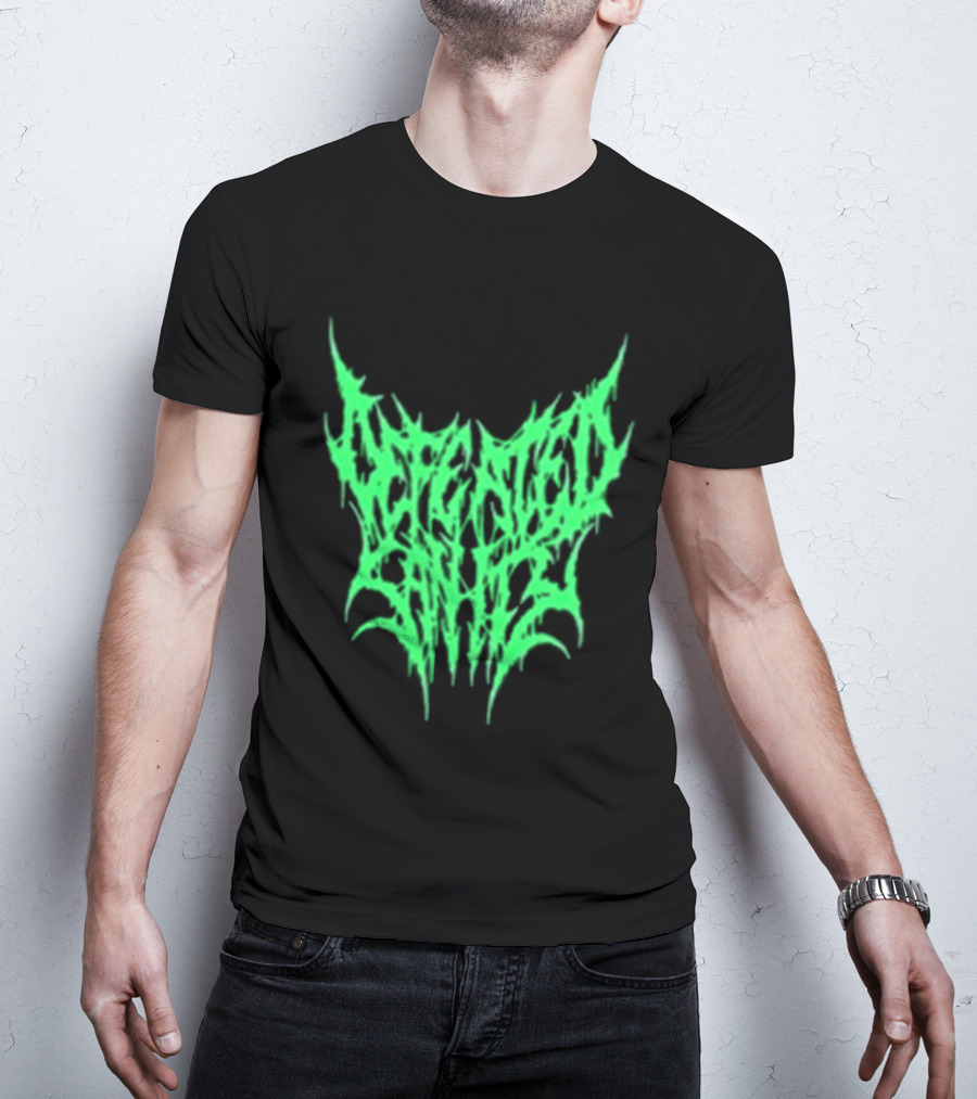 Reality Fade Defeated Sanity Electric Green Dripping T-Shirt