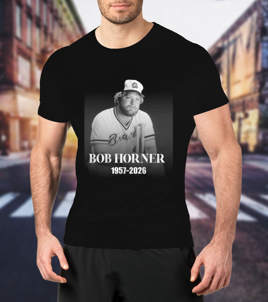 Bob Horner Braves 1957 2026 Memoriam T-Shirt