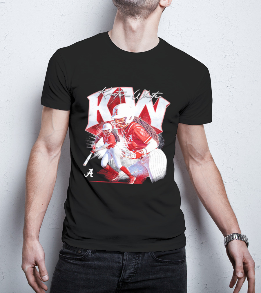 Kristen White Alabama Softball Player KW Collage T-Shirt