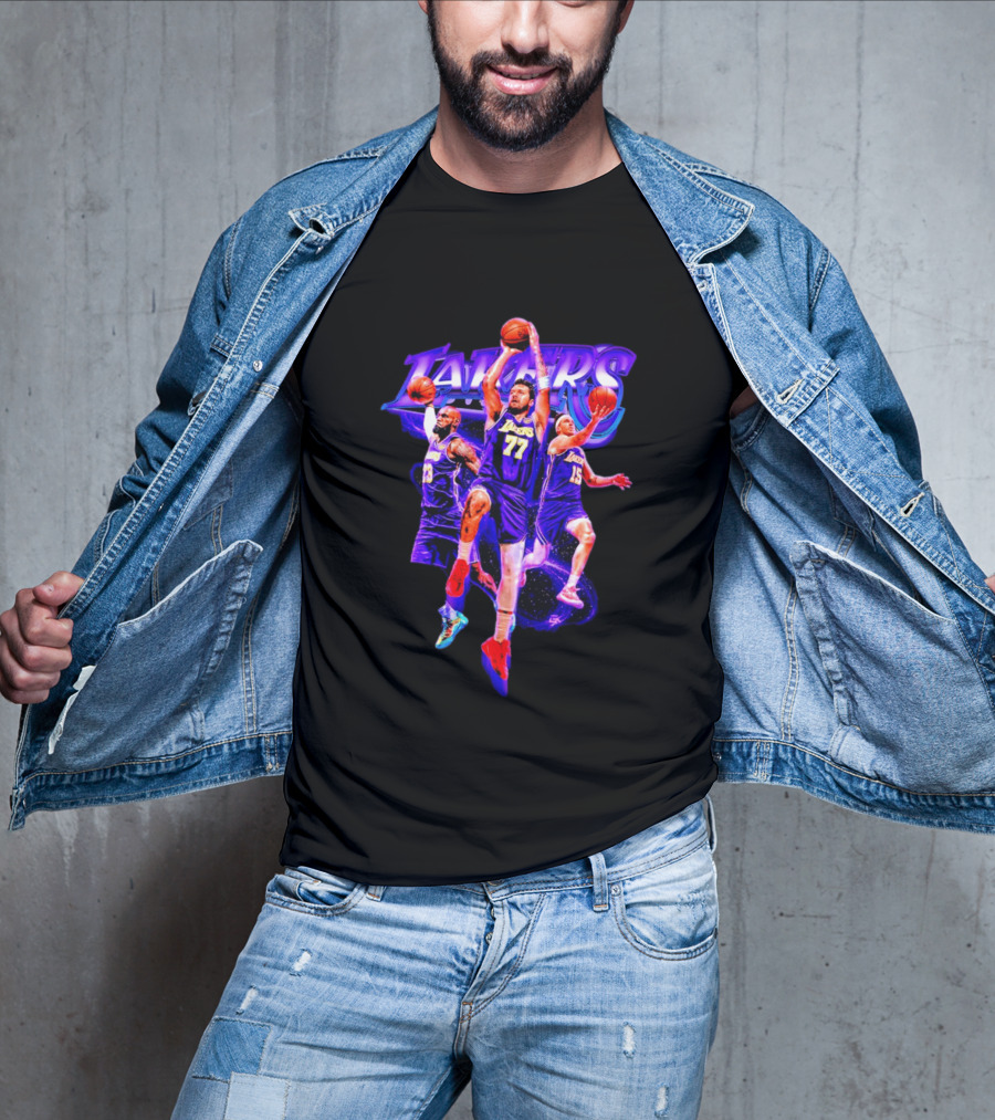 Lakers Lakeshow Big 3 Players Los Angeles Lakers Basketball Team T-Shirt