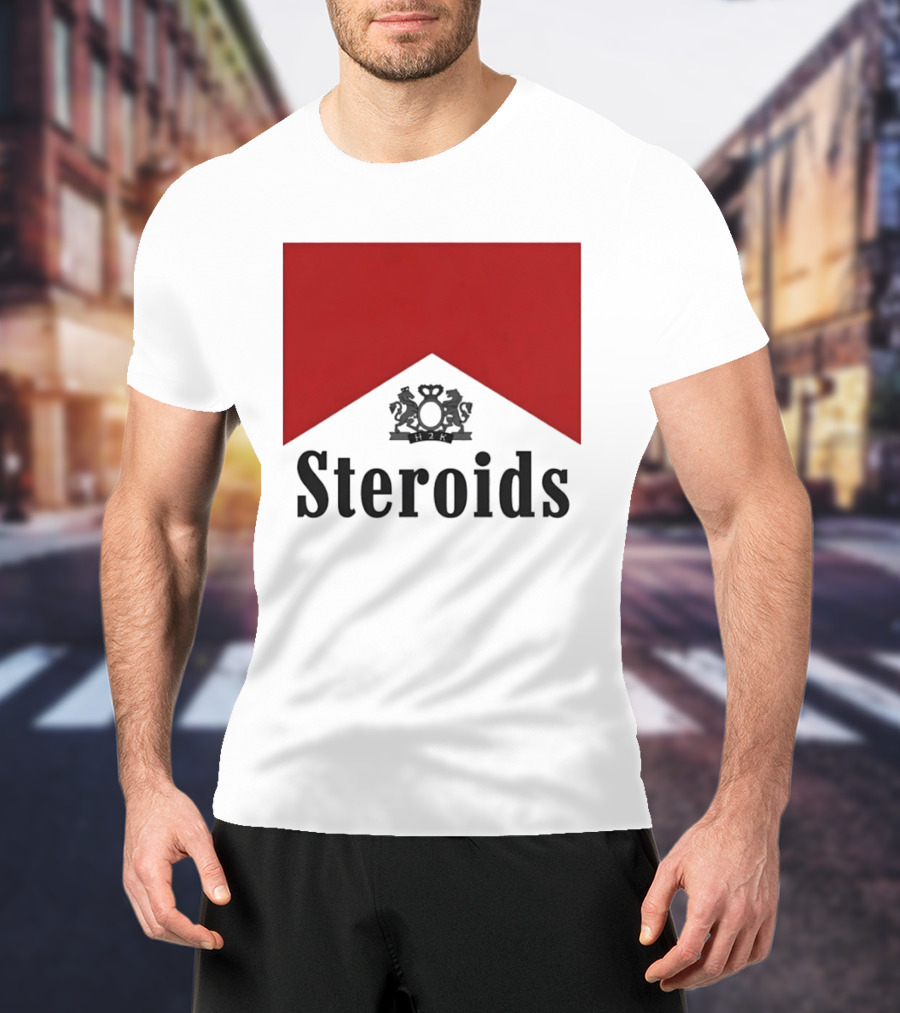 Steroids Bodybuilding Cigarette Box T-Shirt