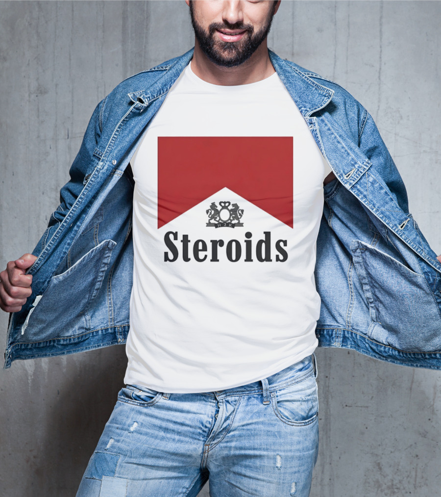 Steroids Bodybuilding Cigarette Box T-Shirt