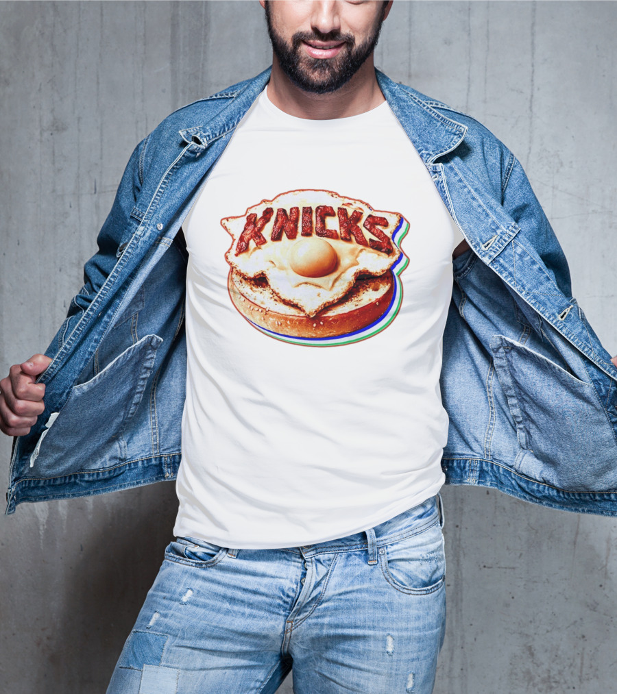 New York Knicks Breakfast Bagel Egg Knicks T-Shirt