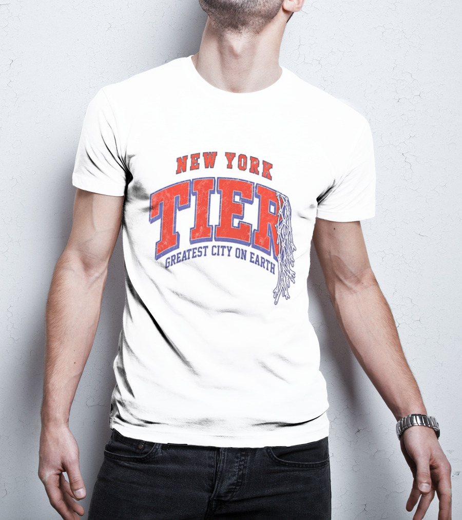 New York Tier Greatest City On Earth Knicks NBA T-Shirt