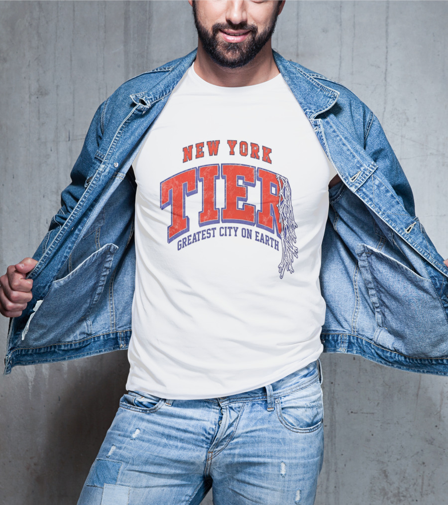 New York Tier Greatest City On Earth Knicks NBA T-Shirt