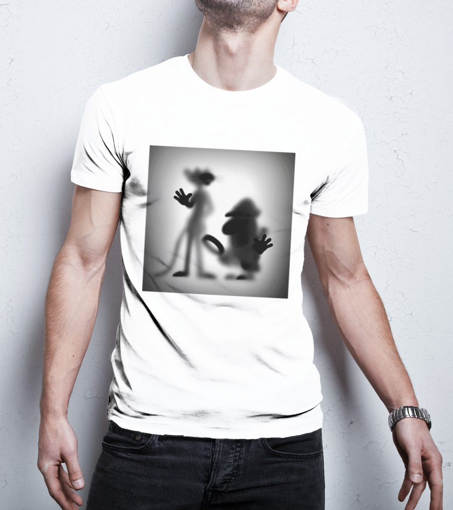 Pink Panther Inspector Clouseau Shadow Figure Duo T-Shirt