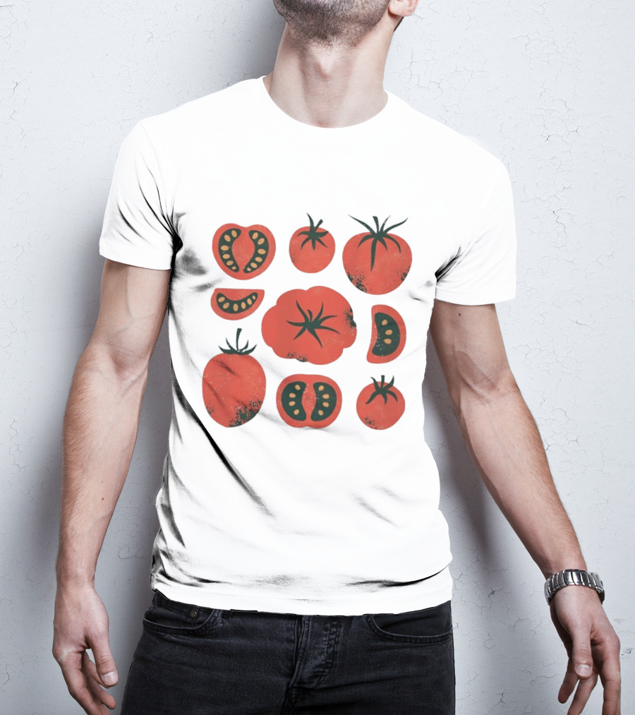 Tomato Garden Harvest Fruit Nature Botanical T-Shirt