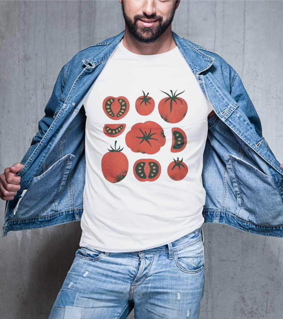 Tomato Garden Harvest Fruit Nature Botanical T-Shirt
