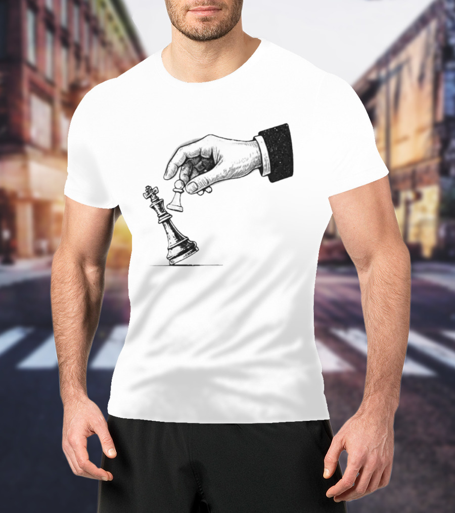Chess Pawn Topple King Strategic Game Power Victory T-Shirt