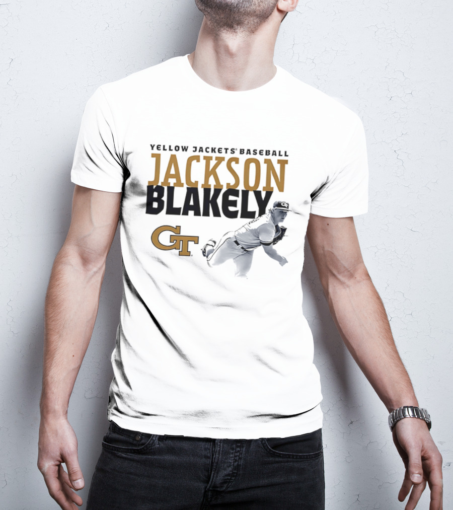 Georgia Tech Yellow Jackets Baseball Jackson Blakely GT T-Shirt