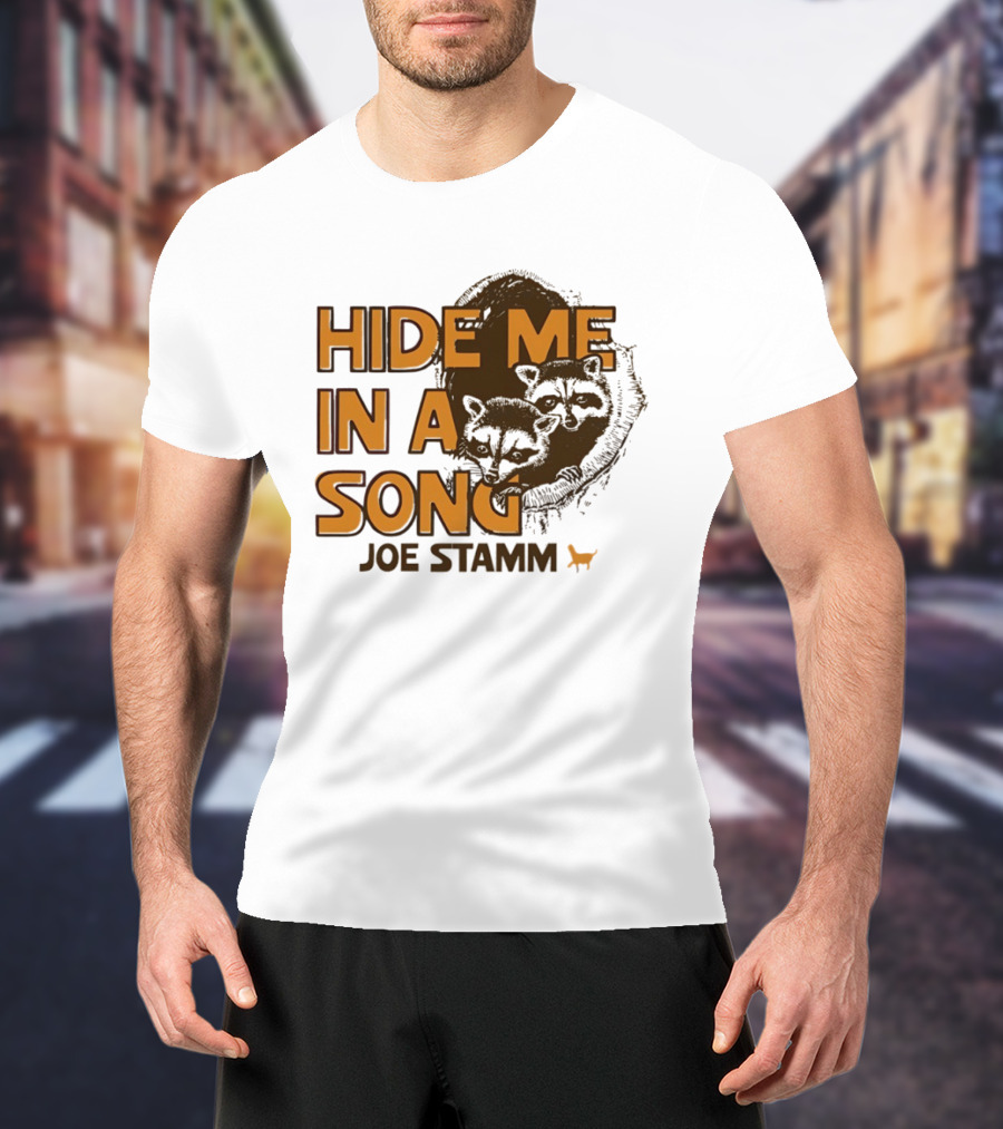 Hide Me In A Song Joe Stamm Raccoons Forest Nature T-Shirt