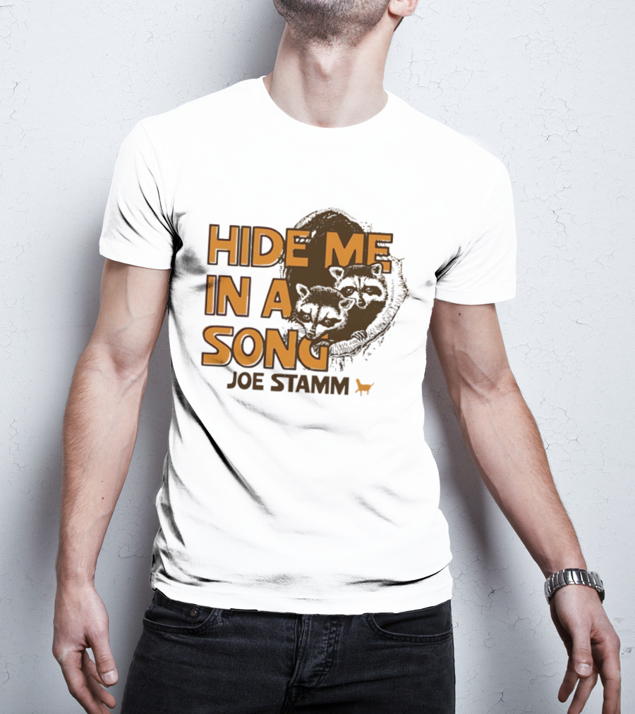 Hide Me In A Song Joe Stamm Raccoons Forest Nature T-Shirt