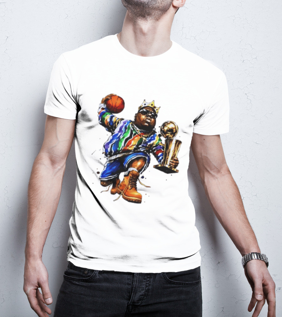 New York Knicks Basketball Biggie Smalls Crown Trophy T-Shirt