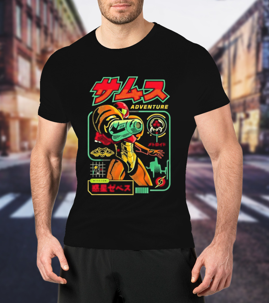 Samus Adventure Metroid Mission Zebes T-Shirt