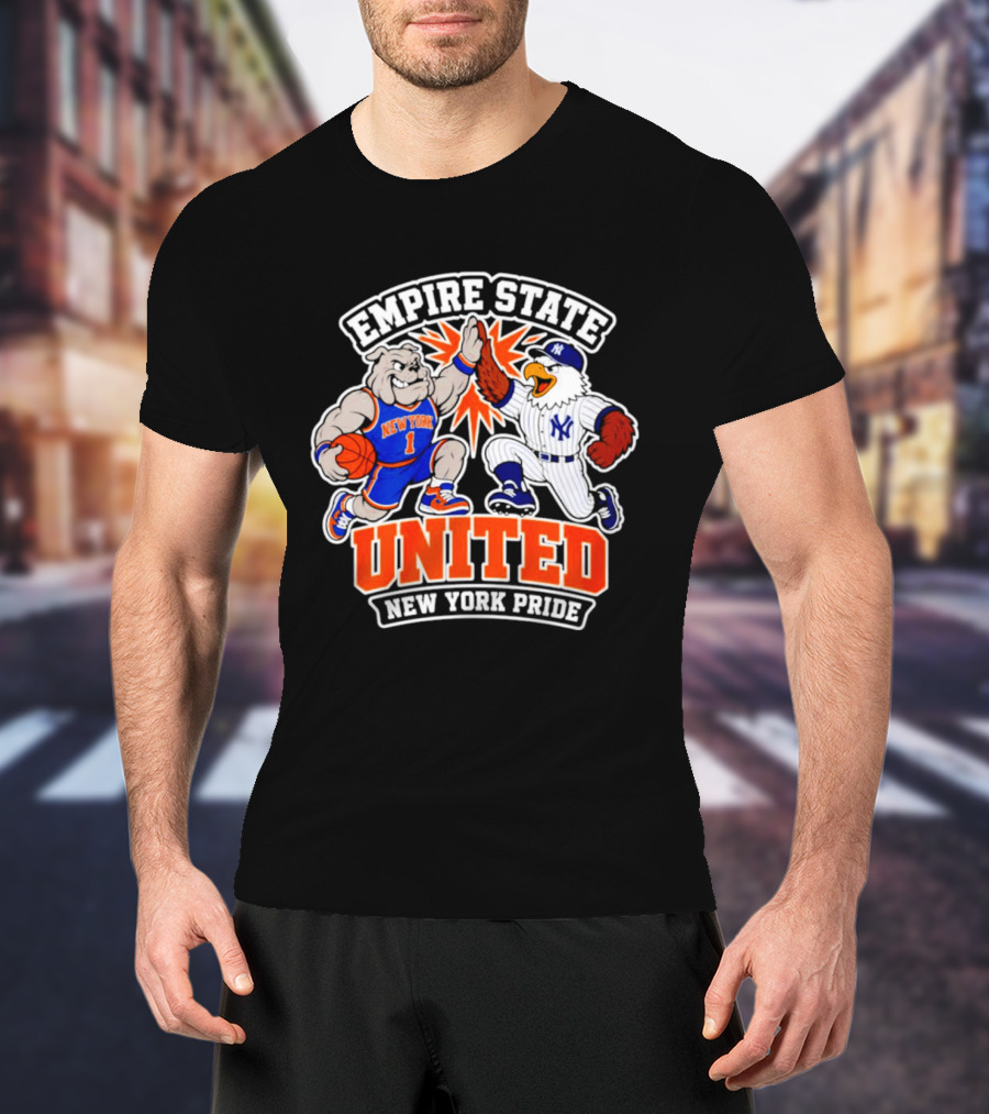 Empire State United New York Knicks Yankees Pride T-Shirt