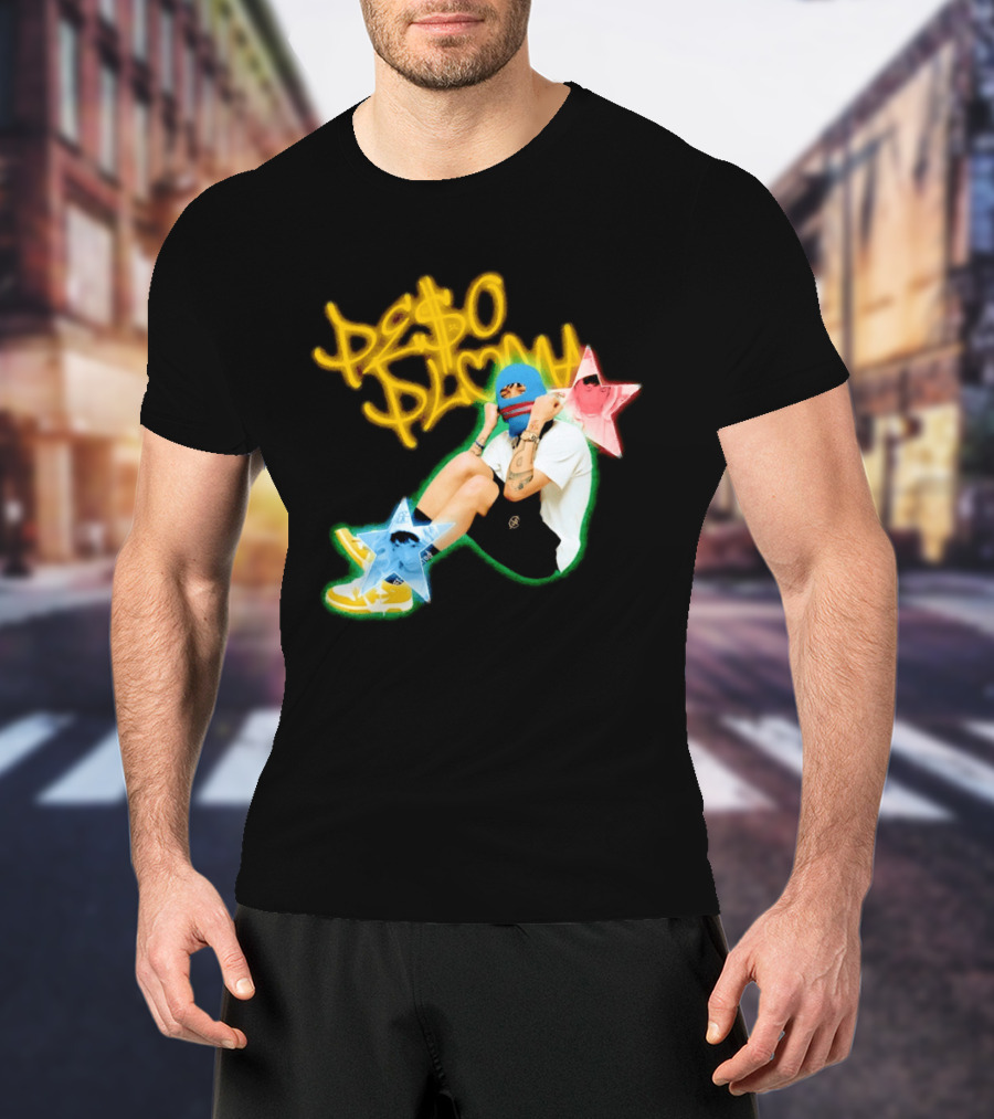 Peso Pluma Zero Love Balaclava Stars P Hundred T-Shirt