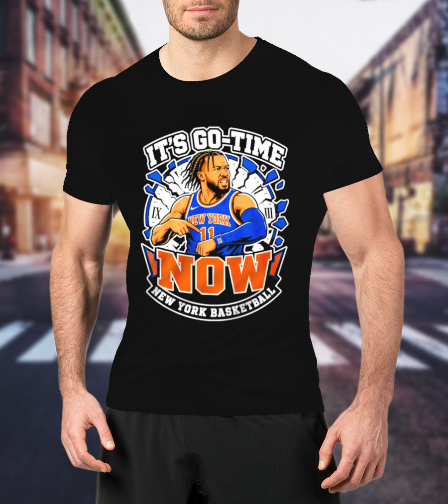 New York Basketball Jalen Brunson It's Go Time Now T-Shirt