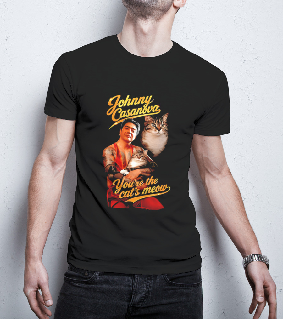 Johnny Casanova Cat's Meow JK Pop Cats T-Shirt