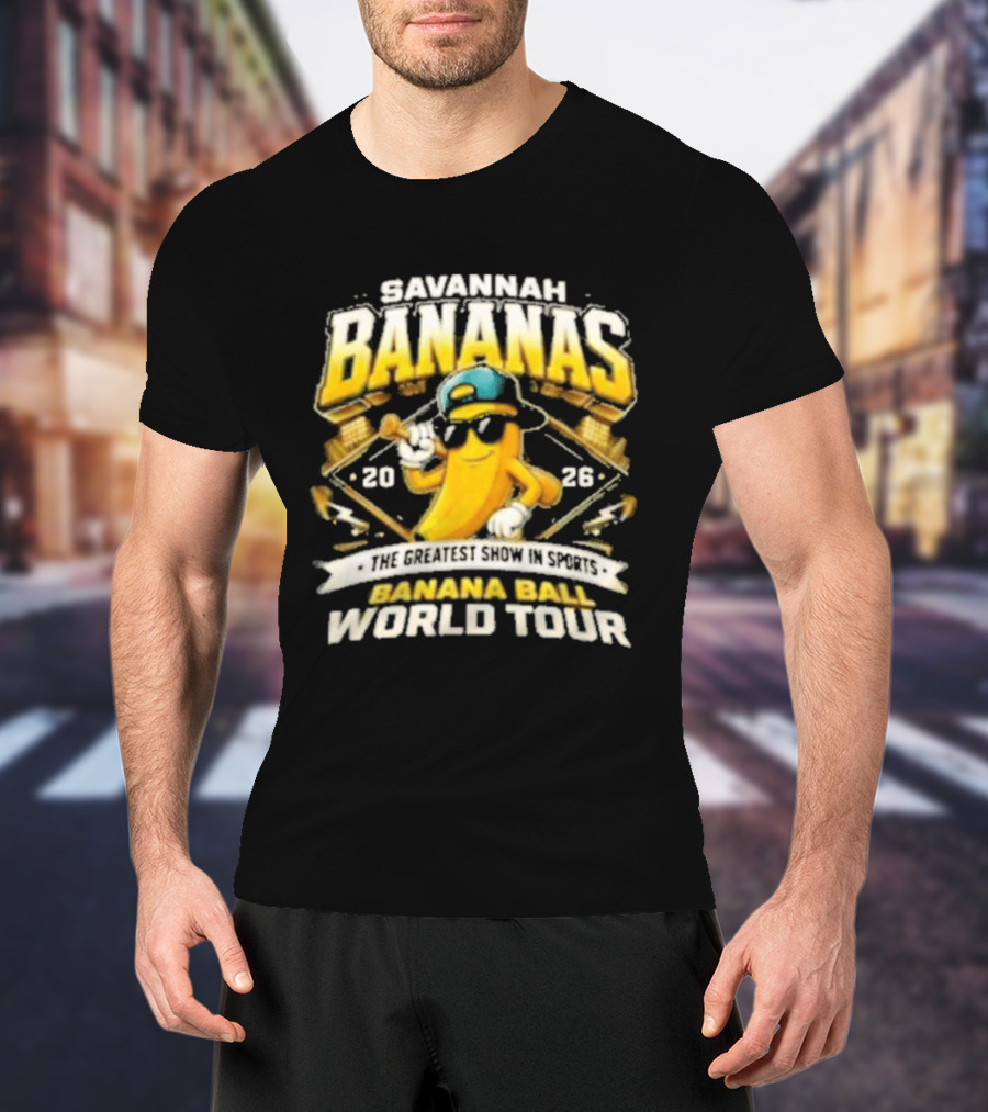 Savannah Bananas Banana Ball World Tour 2026 Baseball Event T-Shirt