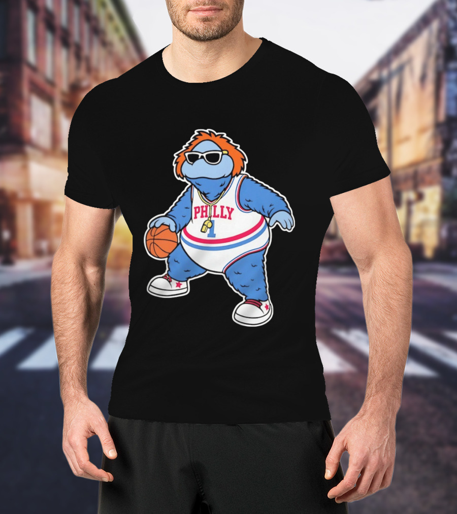 Philly Hoops Monster 76ers Hip Hop T-Shirt