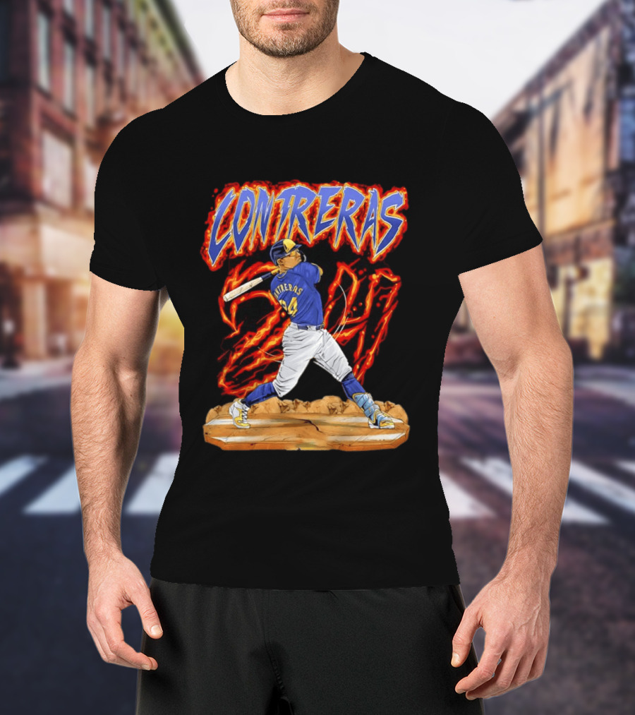 CONTRERAS Milwaukee Brewers Baseball 24 T-Shirt