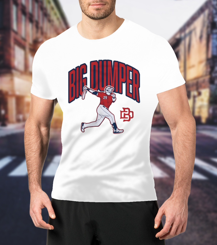 Big Dumper Baseball Player 29 Hitter Action Pose T-Shirt
