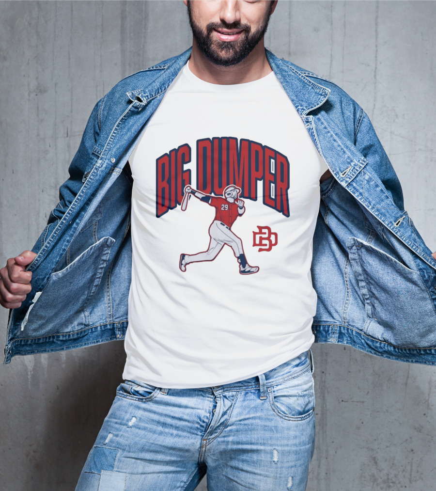 Big Dumper Baseball Player 29 Hitter Action Pose T-Shirt
