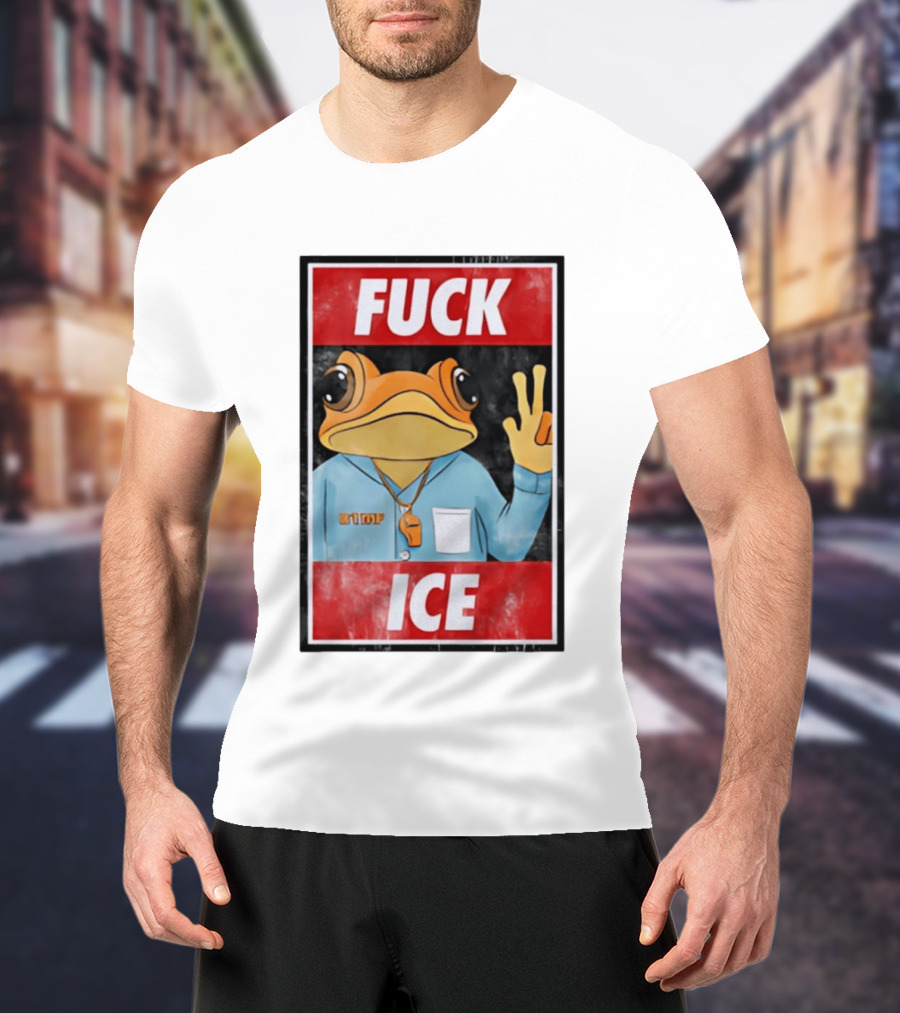 Fuck ICE DTMF Frog Whistle New York Knicks Player Basketball Sports T-Shirt
