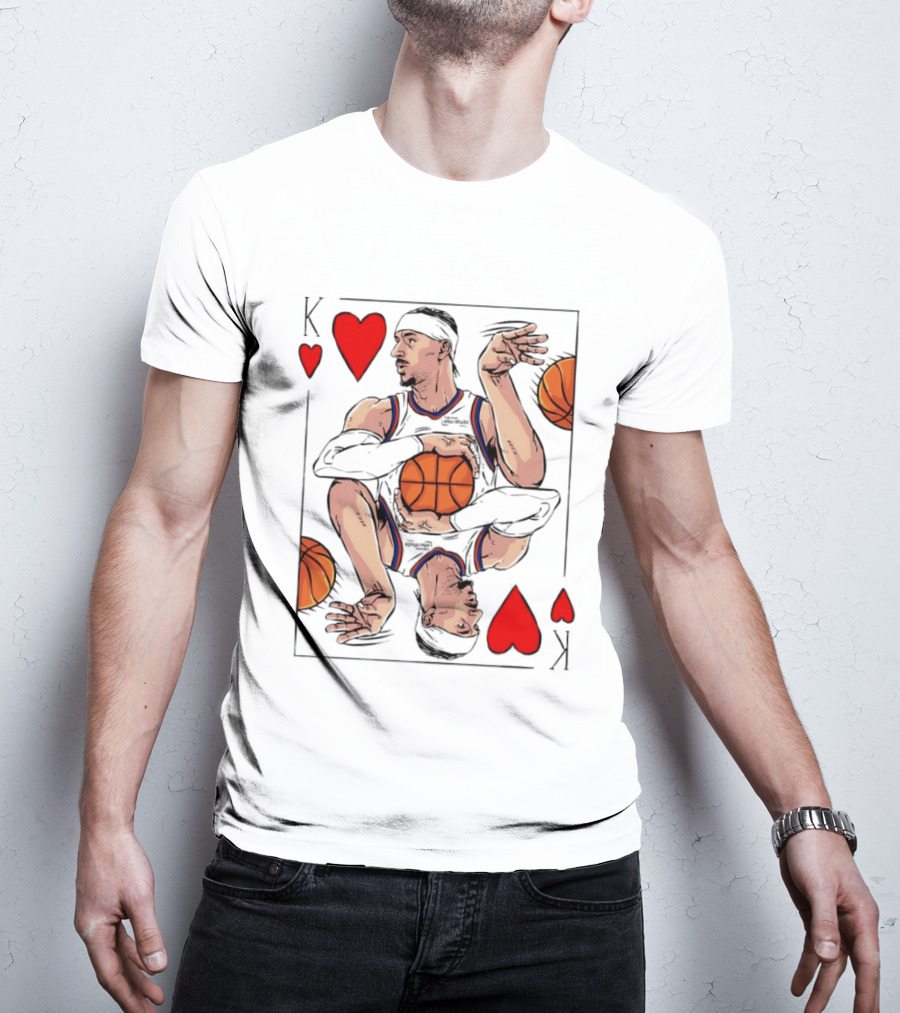Josh Hart New York Knicks King Of Hearts NBA Card T-Shirt