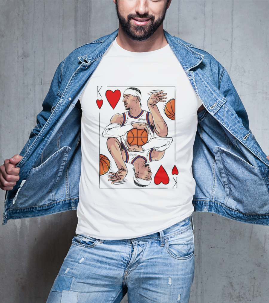 Josh Hart New York Knicks King Of Hearts NBA Card T-Shirt