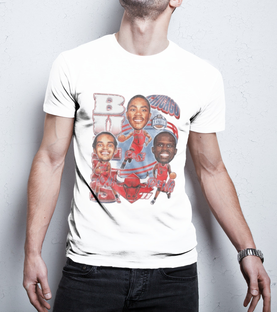 Chicago Bulls Noah Rose Deng NBA Eastern Conference Basketball Stars 11 T-Shirt