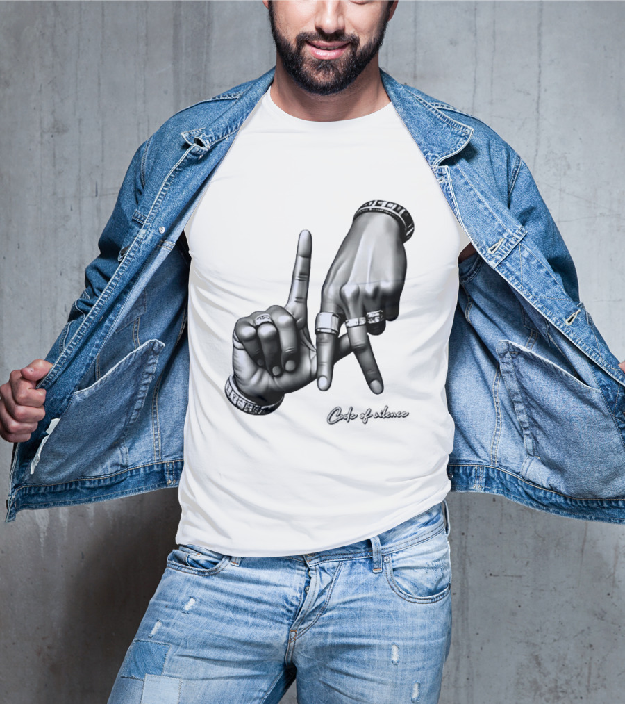 Code Of Silence LA Hand Gesture T-Shirt