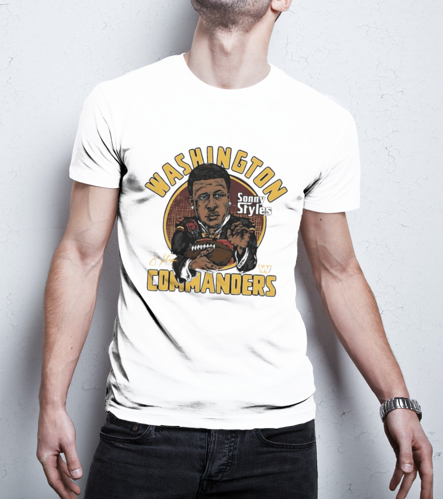 Washington Commanders Sonny Styles Classic Caricature T-Shirt