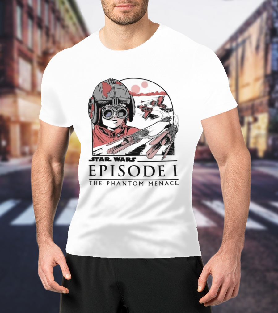 Star Wars Episode I The Phantom Menace Podrace Scene T-Shirt