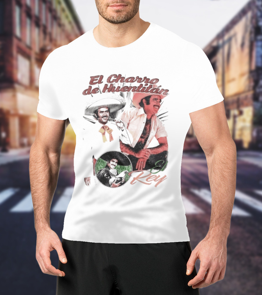 Vicente Fernandez El Charro De Huentitan El Rey Iconic Ranchera Style Mexican Music Legend T-Shirt