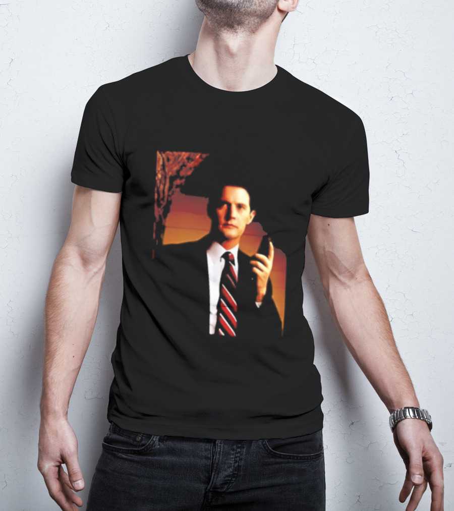 Dale Cooper Twin Peaks Iconic Red Room Aesthetic T-Shirt