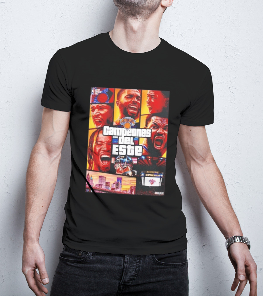 New York Knicks Campeones Del Este NBA Playoff Celebration T-Shirt