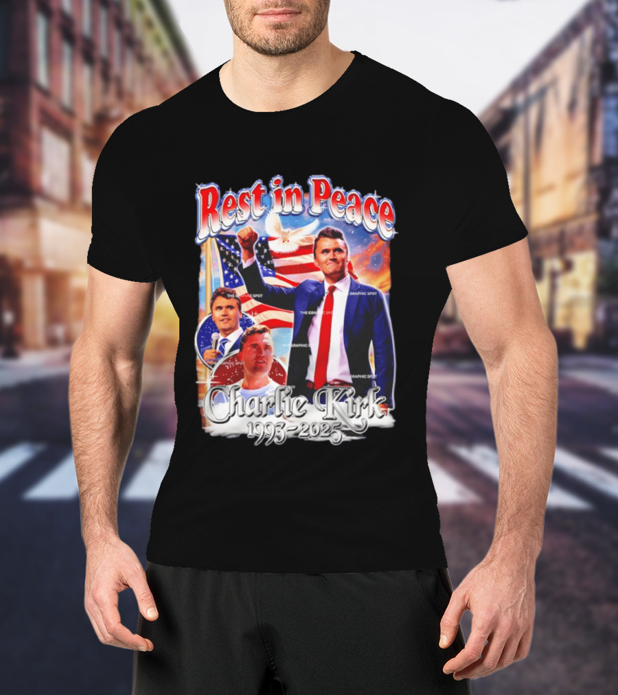 RIP Charlie Kirk Rest In Peace Memorial 1993 2025 T-Shirt