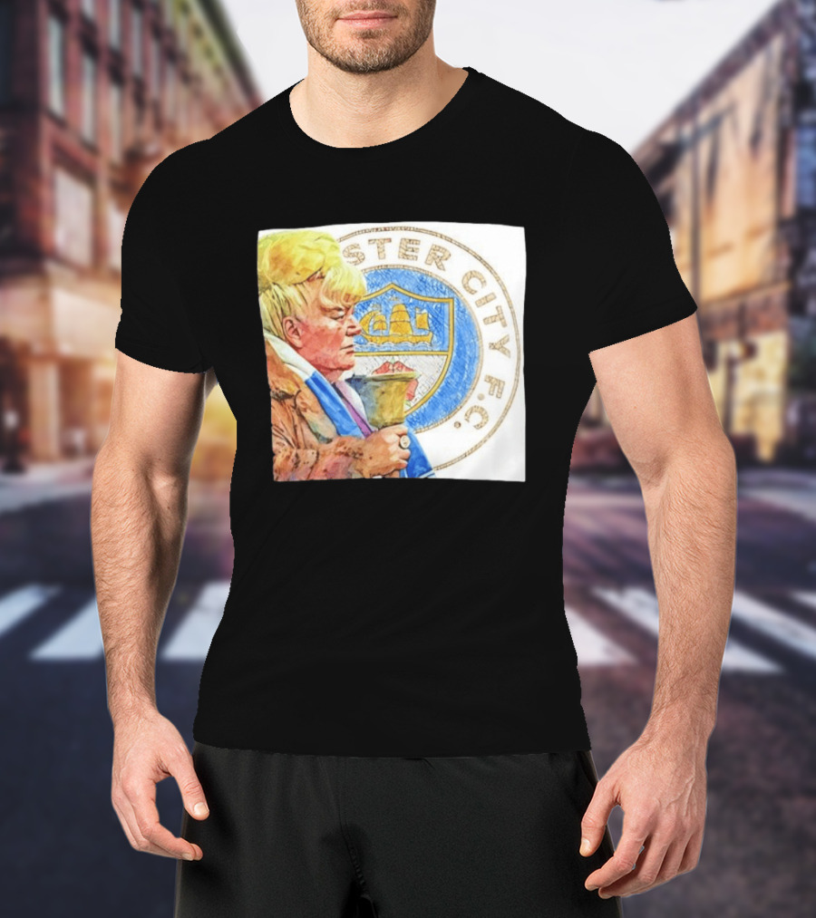 Helen The Bell Manchester City FC Icon With Fan And Club T-Shirt